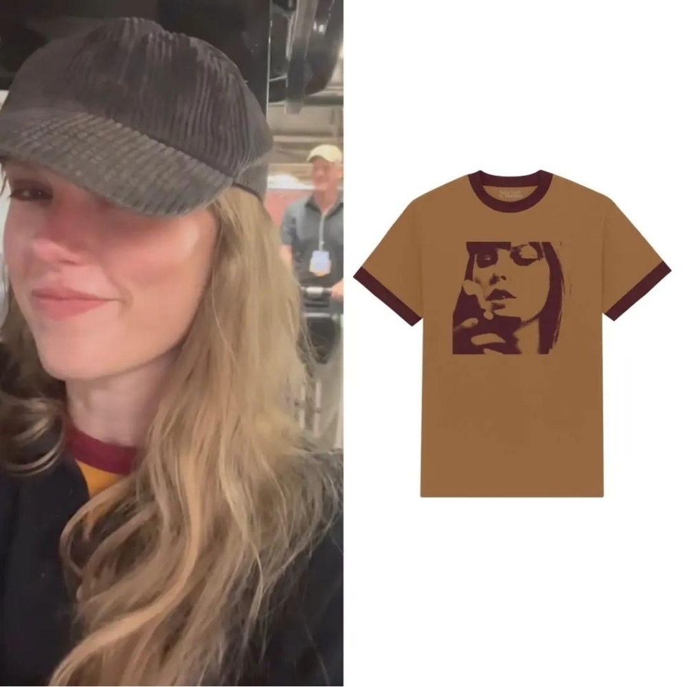 Taylor Swift Brown Graphic Tee L
